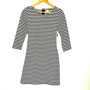 Old Navy Dress Black & White Striped Knit
